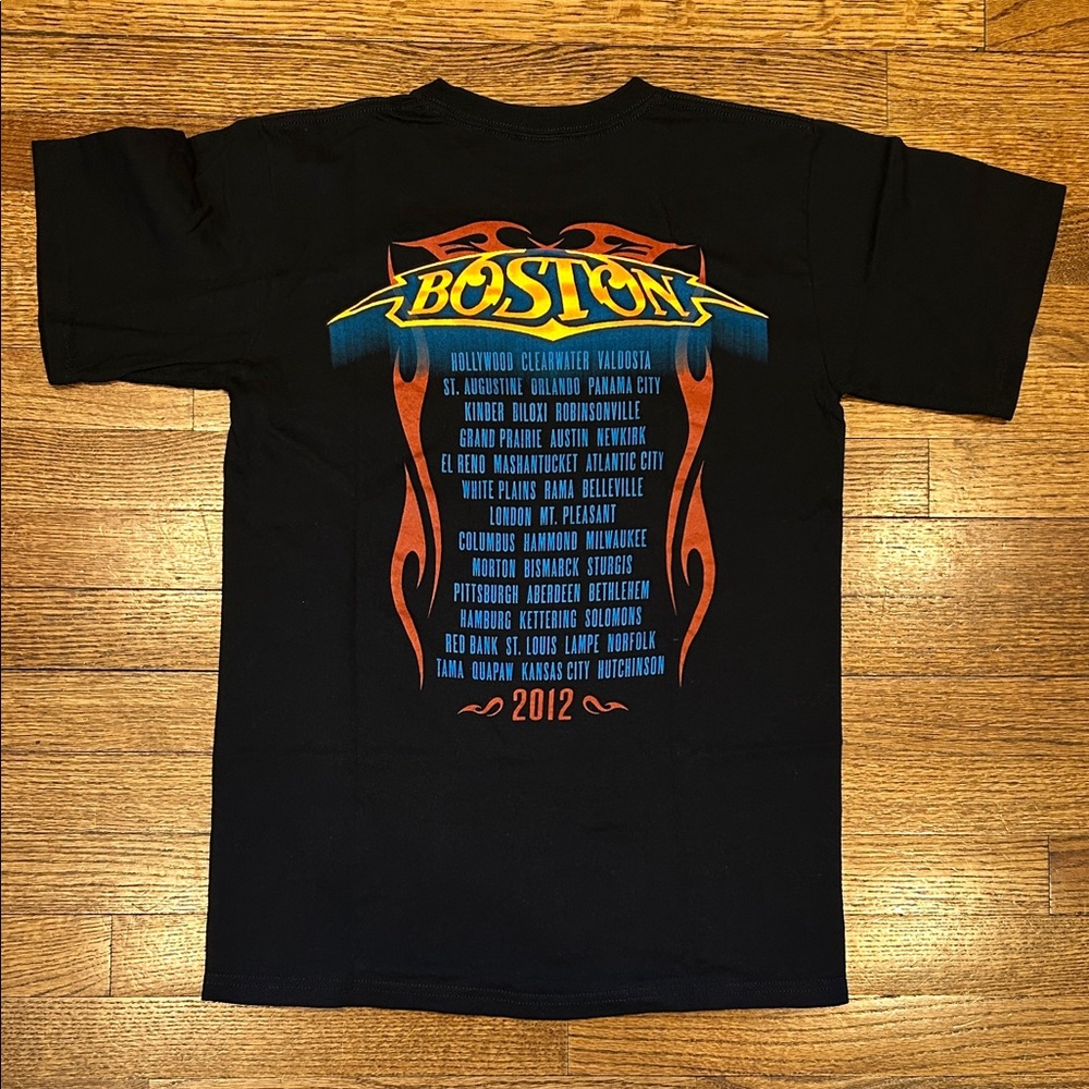 Unisex Black Boston Concert 2012 T-Shirt - Size Small, NWOT - Picture 4 of 8